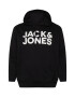 Jack & Jones Plus Μπλούζα φούτερ 'Ecorp' μαύρο / λευκό - Pepit.gr