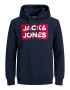 Jack & Jones Plus Μπλούζα φούτερ 'Ecorp' ναυτικό μπλε / κόκκινο / λευκό - Pepit.gr