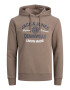 JACK & JONES Μπλούζα φούτερ μπλε μαρέν / μόκα / λευκό - Pepit.gr