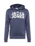 JACK & JONES Μπλούζα φούτερ ναυτικό μπλε / λευκό - Pepit.gr