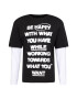 JACK & JONES Μπλουζάκι 'HAPPY' μαύρο / λευκό - Pepit.gr