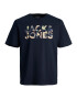 JACK & JONES Μπλουζάκι 'JEFF' ανοικτό μπεζ / ναυτικό μπλε / σαφράν / πράσινο παστέλ - Pepit.gr