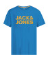 JACK & JONES Μπλουζάκι 'NEON' αζούρ / σαφράν / λευκό - Pepit.gr