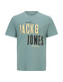 Jack & Jones Plus Μπλουζάκι 'COAST' τιρκουάζ / κίτρινο / μαύρο - Pepit.gr