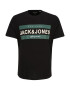 Jack & Jones Plus Μπλουζάκι 'FRIDAY' εκρού / σμαραγδί / μαύρο - Pepit.gr