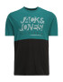 Jack & Jones Plus Μπλουζάκι 'MARCO' σμαραγδί / μαύρο / λευκό - Pepit.gr