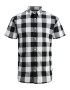 JACK & JONES Πουκάμισο 'Gingham' μαύρο / λευκό - Pepit.gr