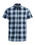 JACK & JONES Πουκάμισο 'GINGHAM' μπλε ντένιμ / γαλάζιο - Pepit.gr