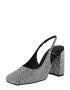 Jeffrey Campbell Γόβες slingback 'BLING BLING' μαύρο / λευκό - Pepit.gr