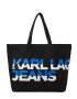 KARL LAGERFELD JEANS Μεγάλη τσάντα μπλε / μαύρο / λευκό - Pepit.gr