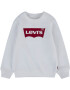 LEVI'S Μπλούζα φούτερ 'Batwing Crewneck' σκούρο κόκκινο / λευκό - Pepit.gr