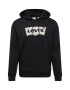 LEVI'S Μπλούζα φούτερ 'LSE_T3 GRAPHIC HOODIE BLACKS' μαύρο / ασημί - Pepit.gr