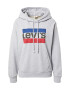 LEVI'S Μπλούζα φούτερ 'GRAPHIC STANDARD HOODIE GREYS' μπλε μαρέν / γκρι μελανζέ / κόκκινο / μαύρο - Pepit.gr