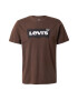 LEVI'S Μπλουζάκι 'GRAPHIC CREWNECK TEE NEUTRALS' σκούρο καφέ / μαύρο / λευκό - Pepit.gr