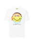 MARKET Μπλουζάκι 'SMILEY DON'T HAPPY BE WORRY T-SHIRT' λευκό - Pepit.gr