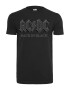 Mister Tee Μπλουζάκι 'ACDC Back In Black' ασημόγκριζο / μαύρο / λευκό - Pepit.gr