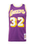 Mitchell & Ness Λειτουργικό μπλουζάκι 'LOS ANGELES LAKERS - MAGIC JOHNSON' χρυσοκίτρινο / μελιτζανί / λευκό - Pepit.gr