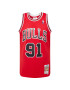 Mitchell & Ness Μπλουζάκι 'Dennis Rodman' κόκκινο / μαύρο / λευκό - Pepit.gr