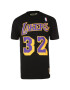 Mitchell & Ness Μπλουζάκι 'Magic Johnson Los Angeles' κίτρινο / λιλά / μαύρο - Pepit.gr