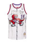 Mitchell & Ness Μπλουζάκι 'NBA Toronto Raptors Vince Carter 2.0' λιλά / κόκκινο / μαύρο / λευκό - Pepit.gr