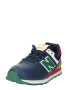 new balance Σνίκερ '574' ναυτικό μπλε / κίτρινο / πράσινο / offwhite - Pepit.gr