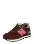 new balance Σνίκερ χαμηλό '574' καφέ σκουριάς / ροζ - Pepit.gr