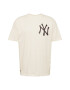 NEW ERA Μπλουζάκι 'MLB New York Yankees' κρεμ / μαύρο - Pepit.gr