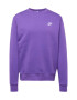 Nike Sportswear Μπλούζα φούτερ 'Club Fleece' λιλά νέον / λευκό - Pepit.gr