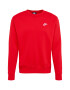 Nike Sportswear Μπλούζα φούτερ 'Club Fleece' κόκκινο / λευκό - Pepit.gr