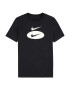 Nike Sportswear Μπλούζα φούτερ μαύρο / λευκό - Pepit.gr