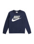 Nike Sportswear Μπλούζα φούτερ ναυτικό μπλε / ανοικτό γκρι / λευκό - Pepit.gr