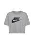 Nike Sportswear Μπλουζάκι γκρι / μαύρο - Pepit.gr