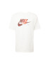 Nike Sportswear Μπλουζάκι καφέ / σκούρο πορτοκαλί / λευκό - Pepit.gr