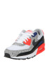 Nike Sportswear Σνίκερ χαμηλό 'AIR MAX 90' γκρι / ανοικτό κόκκινο / μαύρο / λευκό - Pepit.gr