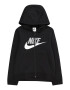 Nike Sportswear Ζακέτα φούτερ ανοικτό γκρι / μαύρο / λευκό - Pepit.gr