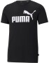 PUMA Μπλουζάκι 'Essentials' μαύρο / λευκό - Pepit.gr