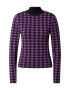 River Island Μπλουζάκι 'HOUNDSTOOTH' λιλά / μαύρο - Pepit.gr