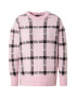 River Island Πουλόβερ 'ARGYLE' ροζ / μαύρο / offwhite - Pepit.gr