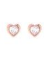 Ted Baker Σκουλαρίκια 'HAN: CRYSTAL HEART EARRING' ροζέ χρυσό - Pepit.gr