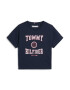 TOMMY HILFIGER Μπλουζάκι 'Varsity' ναυτικό μπλε / ροζ παστέλ / κόκκινο - Pepit.gr