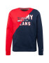 Tommy Jeans Μπλούζα φούτερ μπλε μαρέν / κόκκινο / offwhite - Pepit.gr