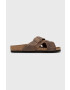 Birkenstock Παντόφλες σουέτ Lugano - Pepit.gr