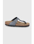 Birkenstock Σαγιονάρες Gizeh γυναικείες χρώμα: γκρι - Pepit.gr