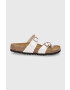 Birkenstock Σαγιονάρες Mayari γυναικείες χρώμα: κρεμ - Pepit.gr