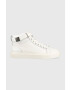 Calvin Klein Δερμάτινα αθλητικά παπούτσια HIGH TOP LACE UP W/PLAQUE - Pepit.gr