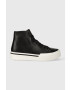 Calvin Klein Δερμάτινα ελαφριά παπούτσια HIGH TOP LACE UP - Pepit.gr