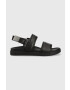 Calvin Klein Δερμάτινα σανδάλια BACK STRAP SANDAL LTH - Pepit.gr