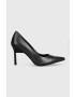 Calvin Klein Δερμάτινες γόβες WRAP STIL CLASSIC PUMP 90-PEARL - Pepit.gr