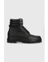 Calvin Klein Δερμάτινες μπότες πεζοπορίας Combat Boot Mono - Pepit.gr