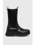 Calvin Klein Δερμάτινες μπότες τσέλσι PITCHED CHELSEA BOOT - Pepit.gr